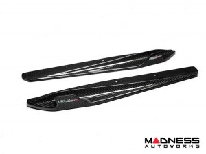 Alfa Romeo 4C Carbon Fiber Side Skirt Set - Shark Fin - w/ Alfa Romeo Logo Alfa Romeo 4C Carbon Fiber Side Skirt Set - Shark Fin - w/ Alfa Romeo Logo